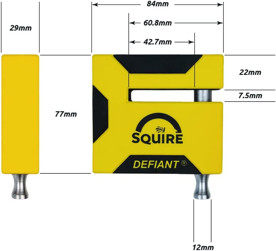 Squire Defiant Motorcycle Security Disc Lock 25mm
