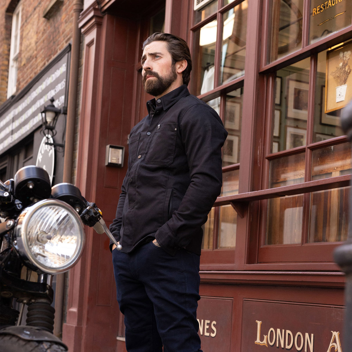 Oxford Ridgeback Original Approved AA Armoured Mens Shirt Black