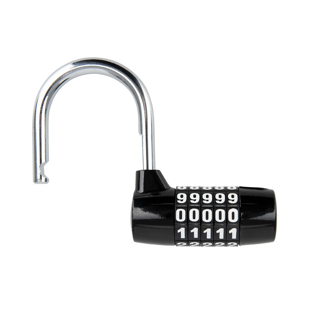Oxford LK102 Combination 5 Digit Motorcycle Padlock Security Lock 7mm Black