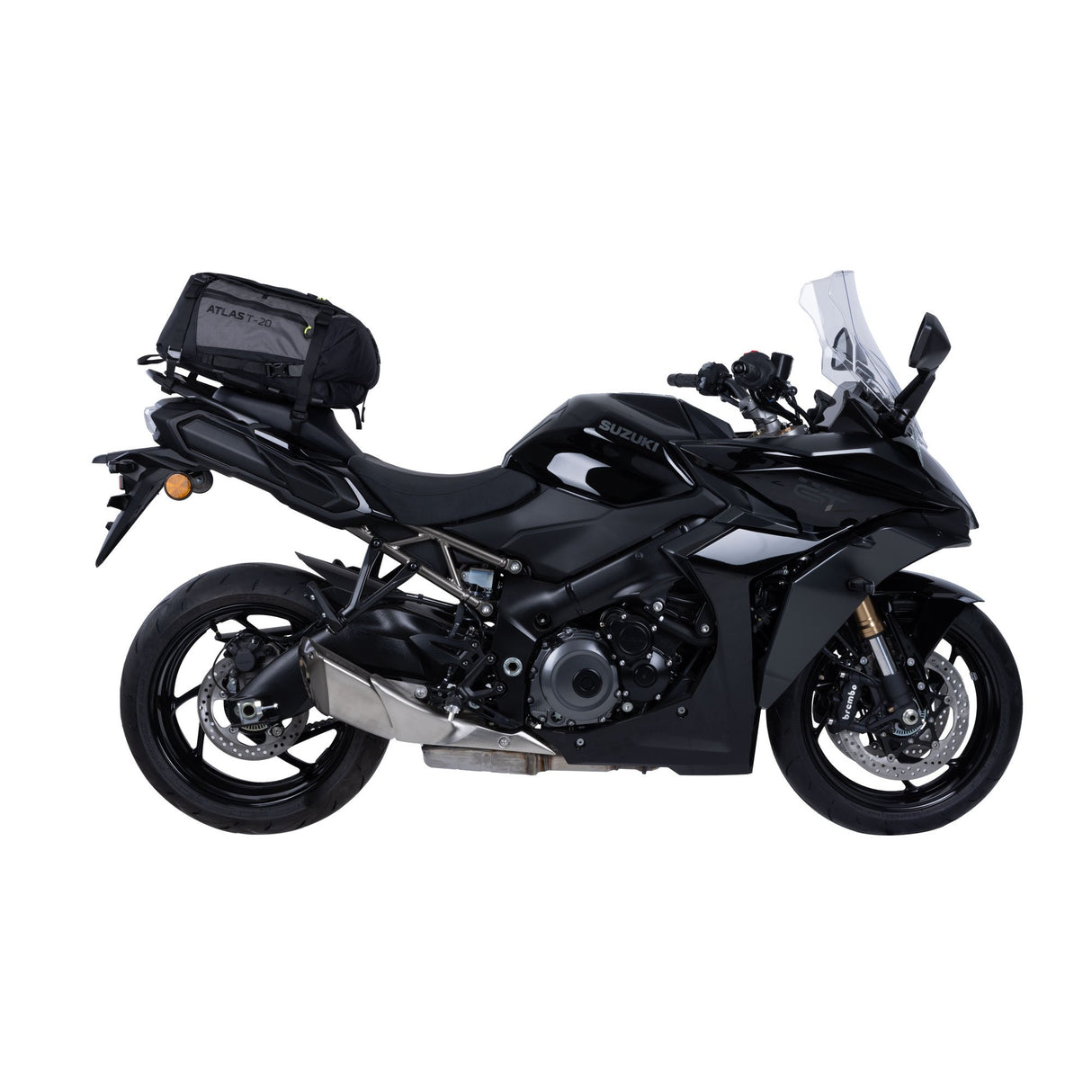 Oxford Atlas T-20 Advanced Tourpack Motorcycle Motorbike Luggage Tail Bag 20L Charcoal/Black