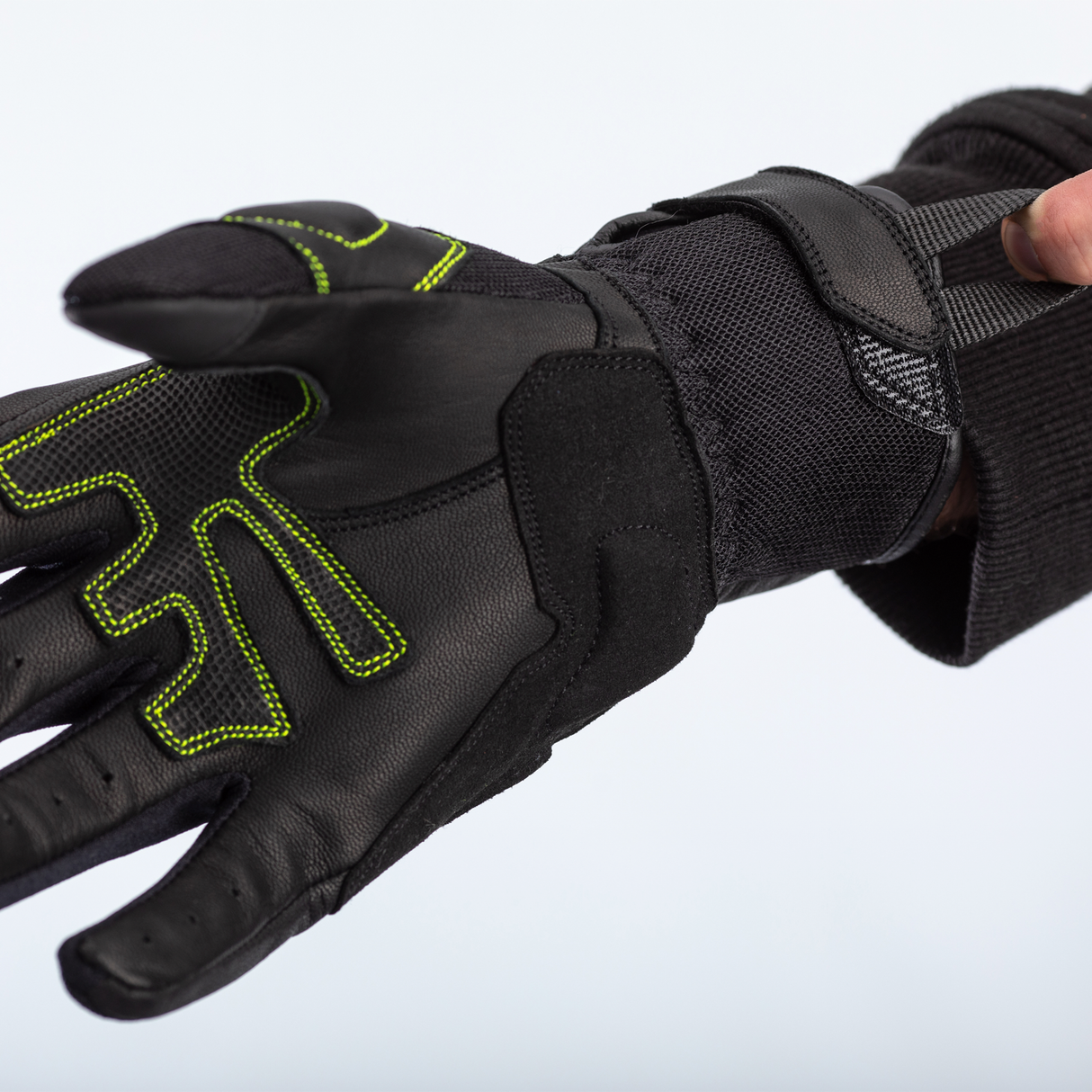 RST Urban Air 3 Mesh CE Mens Motorcycle Gloves - Black & Yellow