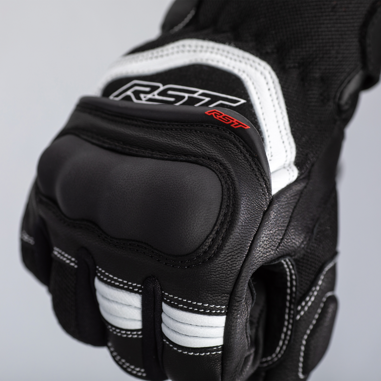 RST Urban Air 3 Mesh CE Mens Motorcycle Gloves - Black & White
