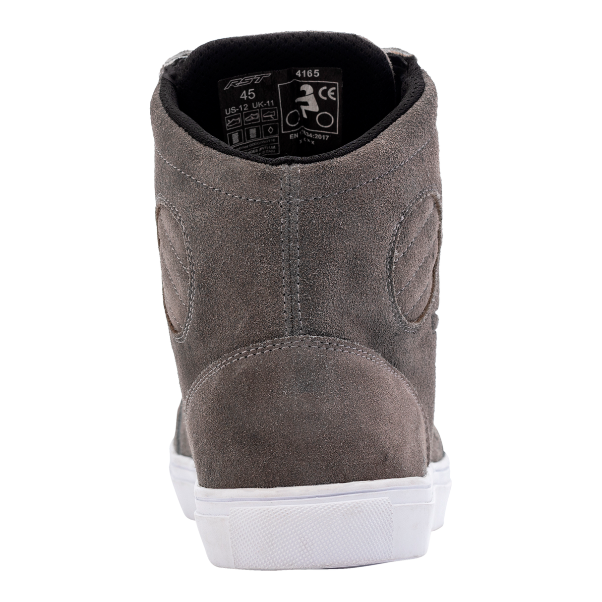 RST HiTop Moto Sneaker Mens CE Motorcycle Boots - Grey Suede