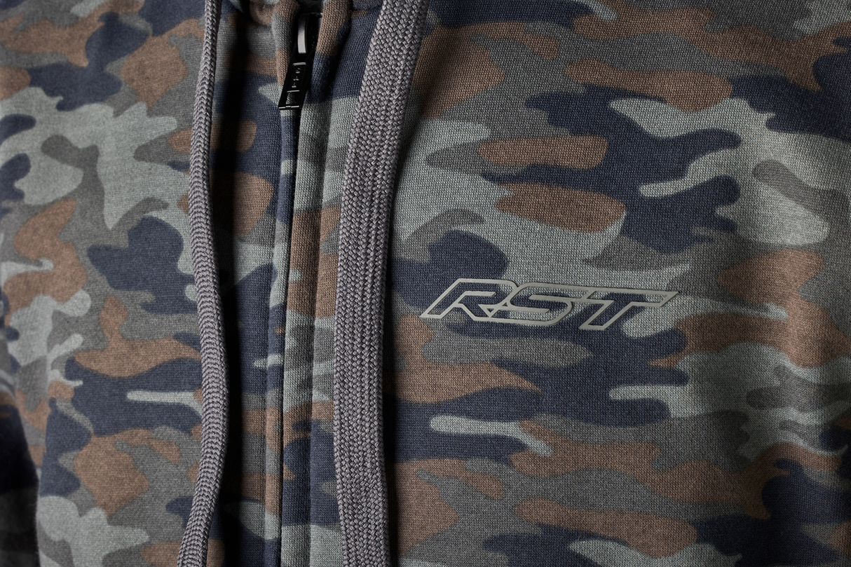 RST Zip Through Urban CE Mens Textile Armoured Hoodie