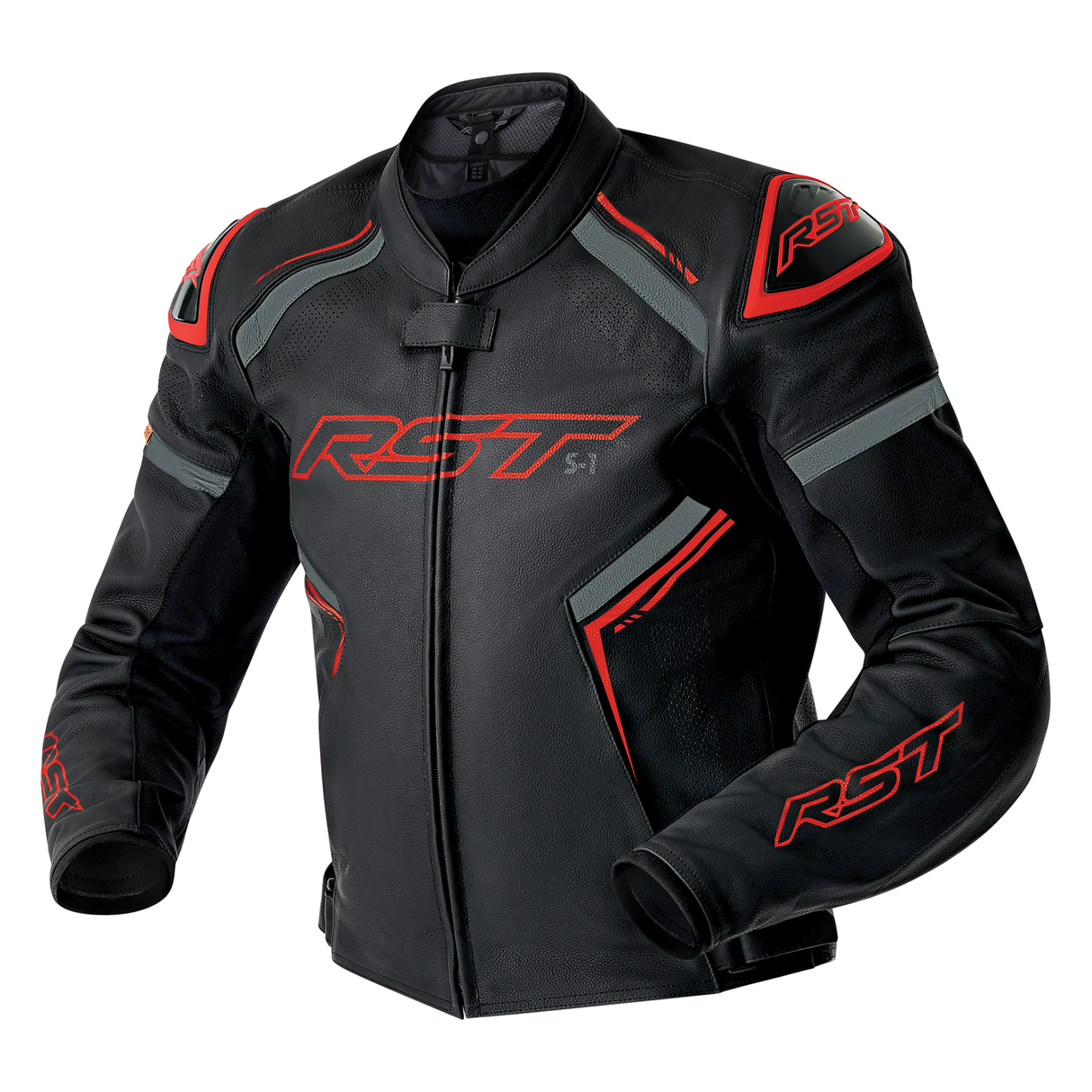 RST S1 D3O Motorcycle Leather Jacket - Red