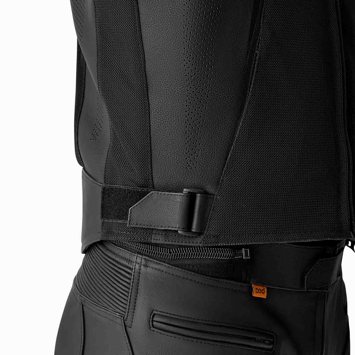 RST S1 Mesh D3O Motorcycle Leather Jacket - Black