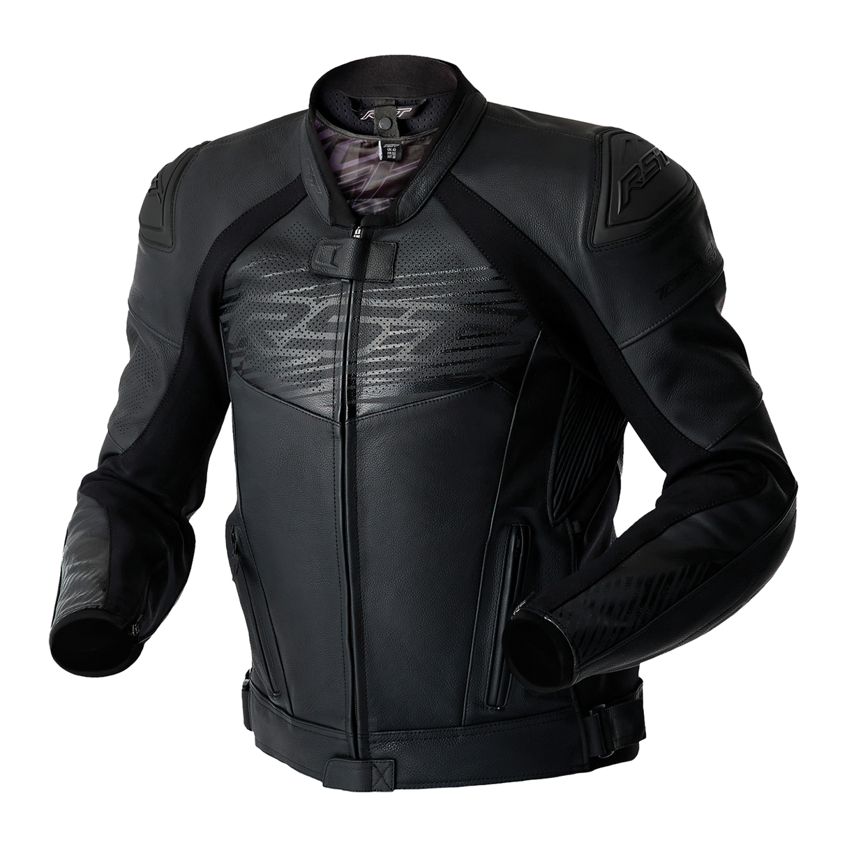 RST Tractech Evo D3O Motorcycle Leather Jacket Black