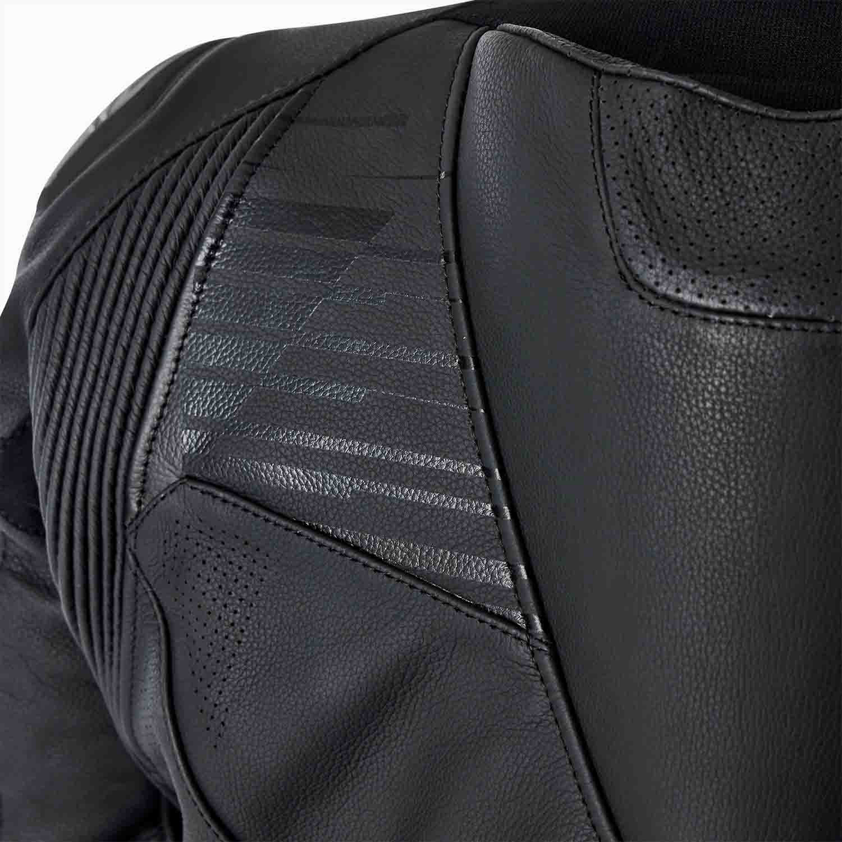 RST Tractech Evo D3O Motorcycle Leather Jacket - Black & White