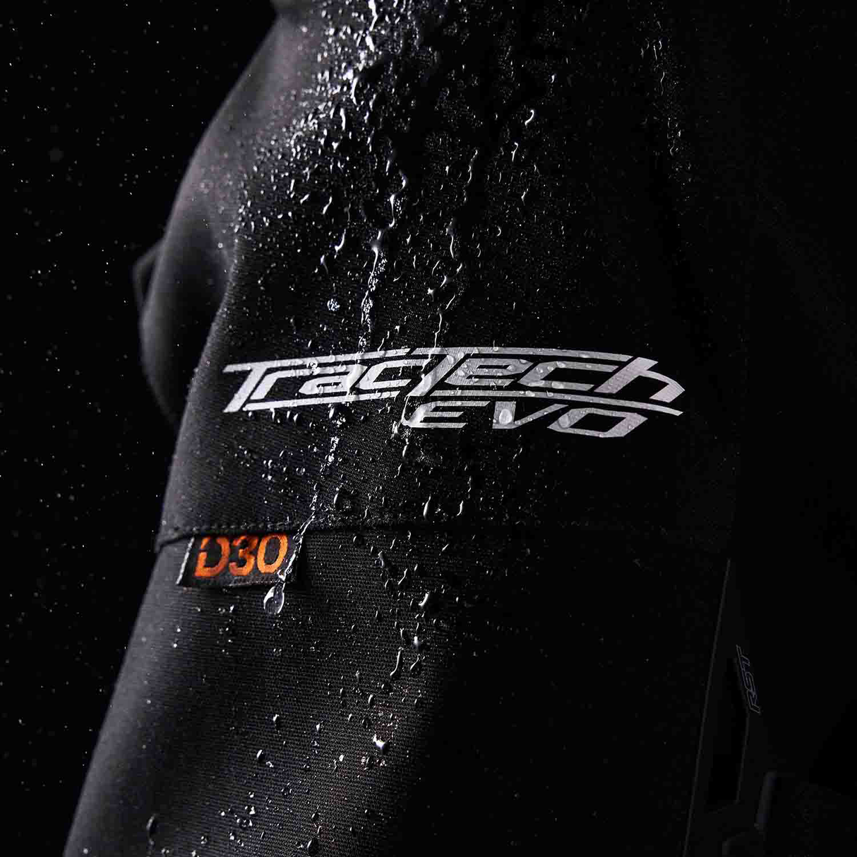 RST Tractech Evo D3O Motorcycle Leather Jacket - Black & White