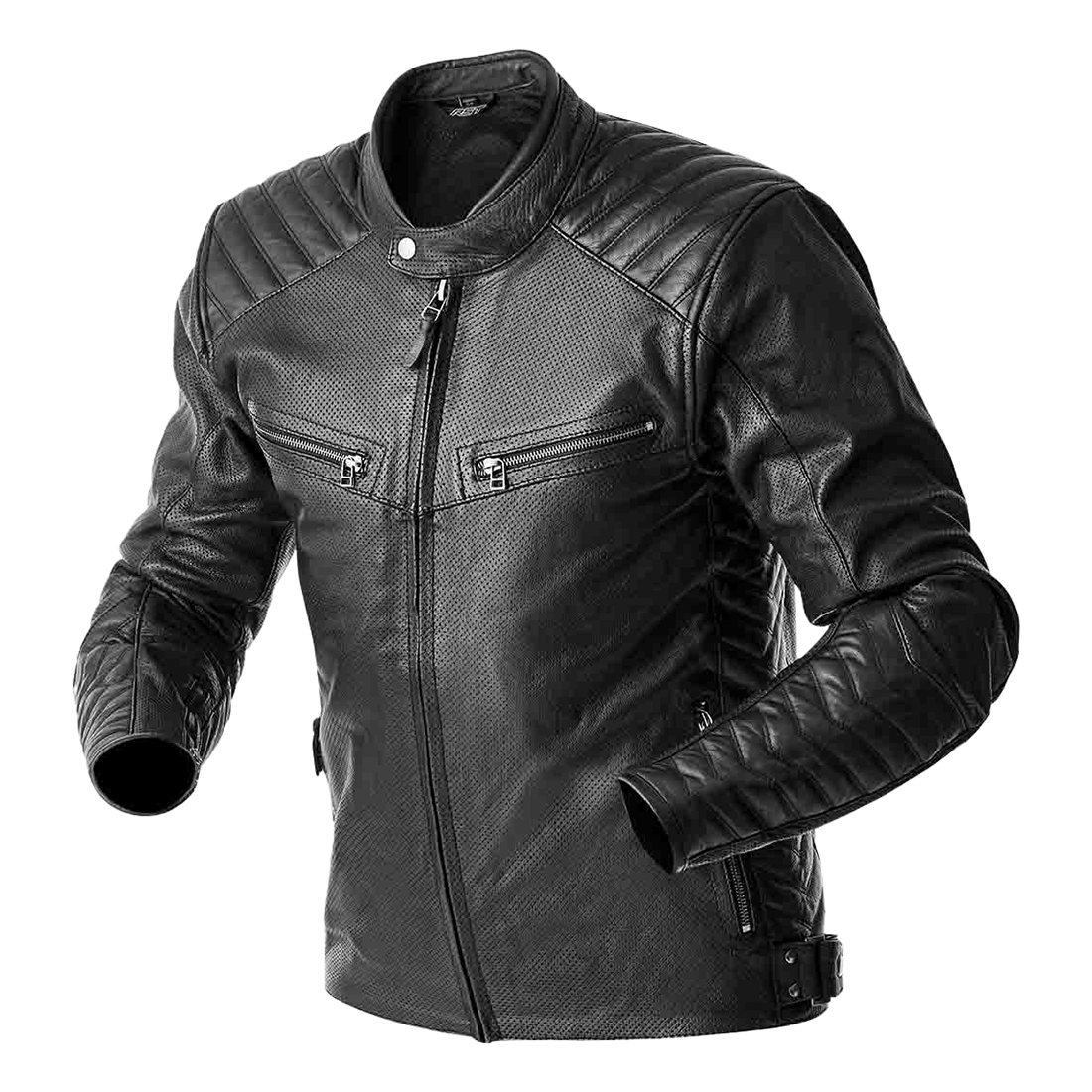 RST Roadster Air D3O Motorcycle Leather Jacket - Black