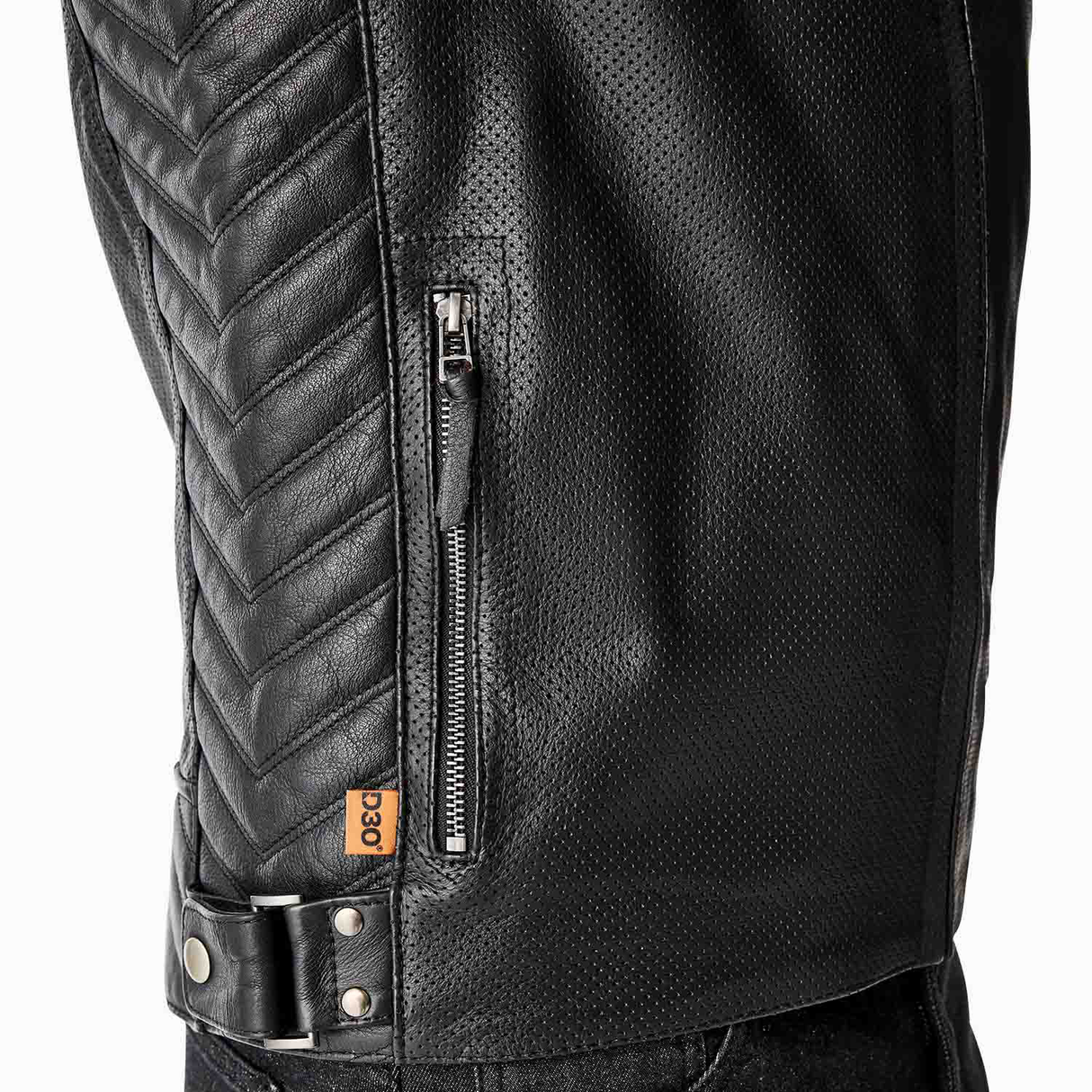 RST Roadster Air D3O Motorcycle Leather Jacket - Black