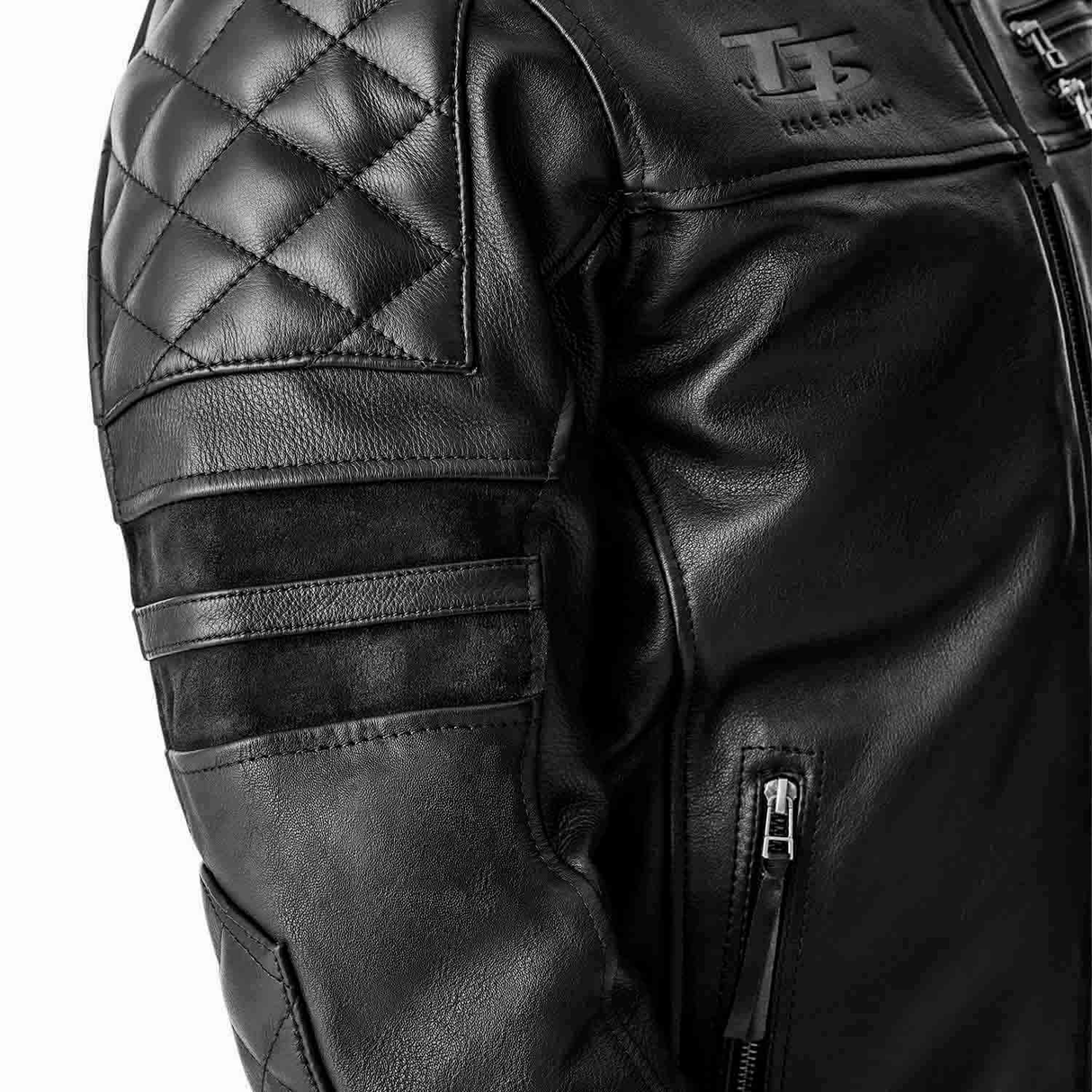 RST Hillberry D3O Motorcycle Leather Jacket - Black