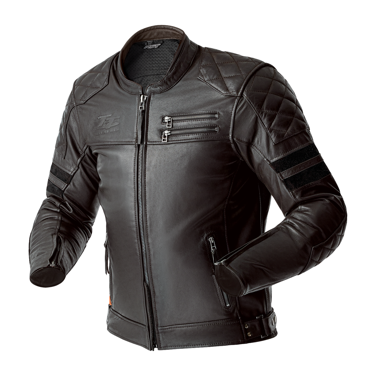 RST Hillberry D3O Motorcycle Leather Jacket - Brown