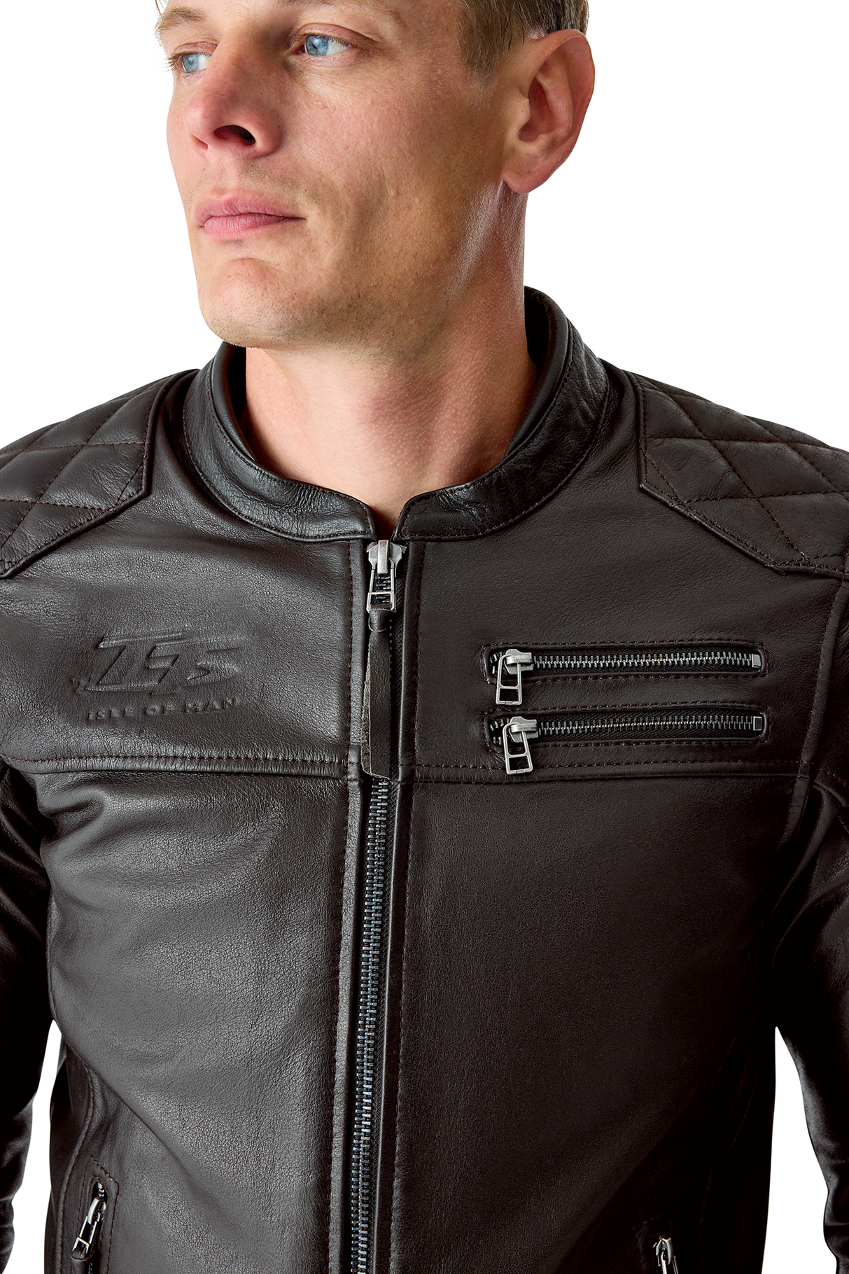 RST Hillberry D3O Motorcycle Leather Jacket - Brown