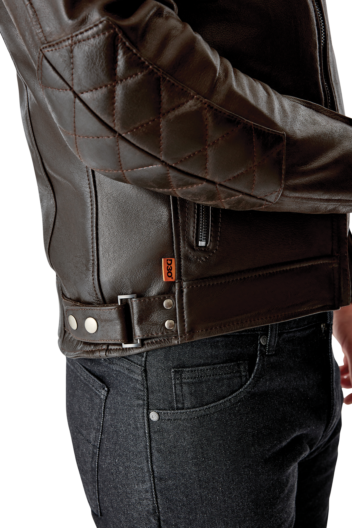 RST Hillberry D3O Motorcycle Leather Jacket - Brown