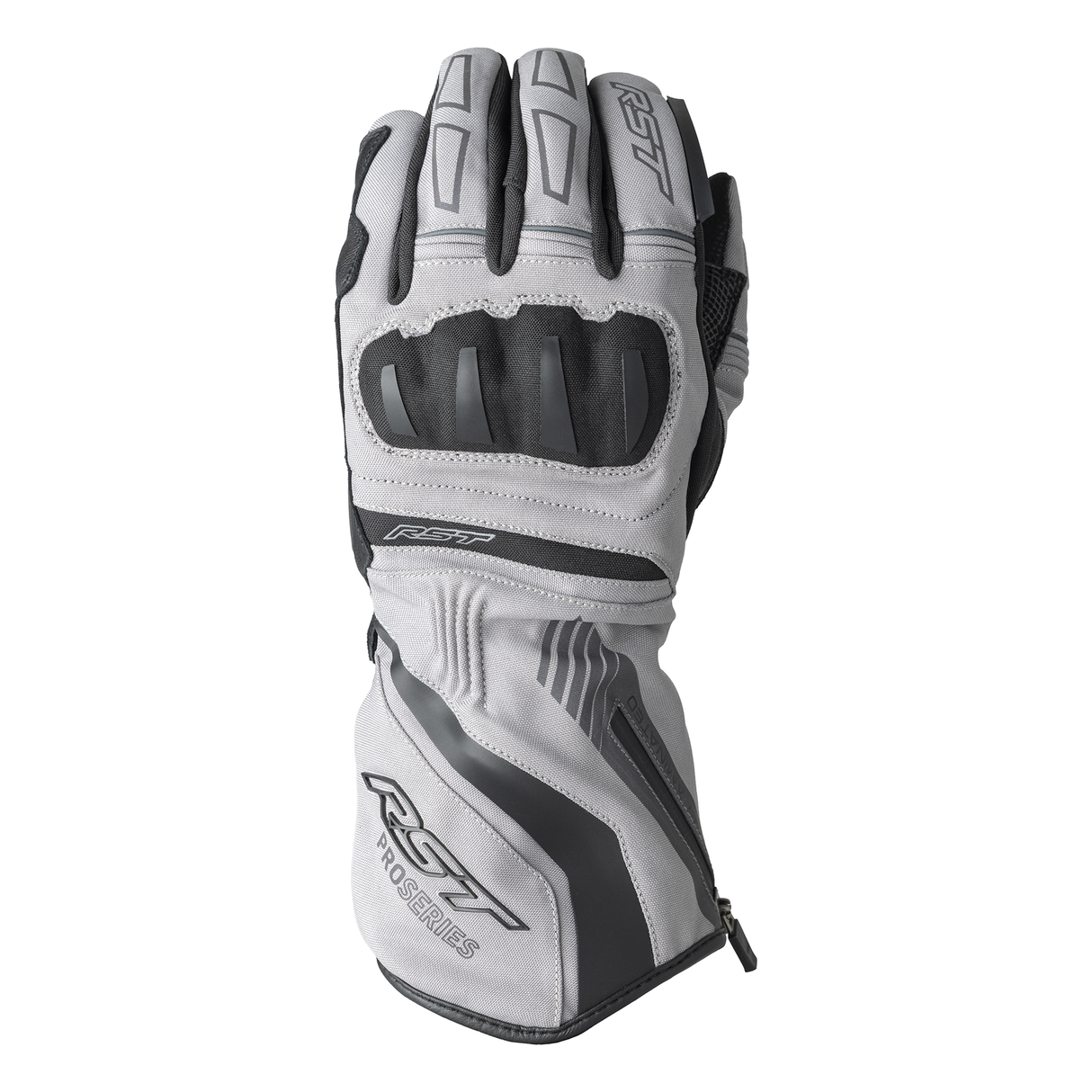 RST Vega Waterproof Motorcycle Gloves Silver Grey