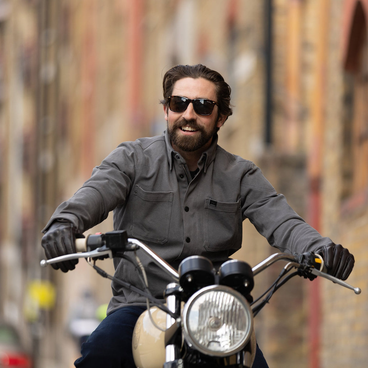 Oxford Ridgeback Original Approved AA Armoured Mens Shirt Grey