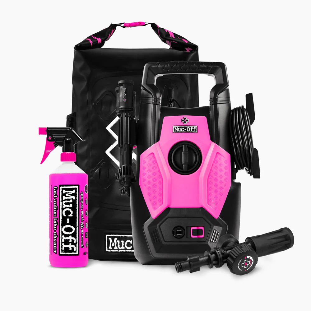 Muc-Off Motorcycle Motorbike Bike Pressure Washer 1L Nano Tech Cleaner Bundle