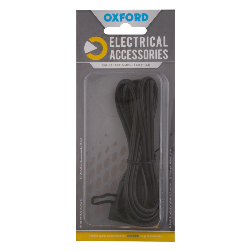 Oxford EL110 Motorcycle Motorbike SAE-SAE Extension Lead 1.5M