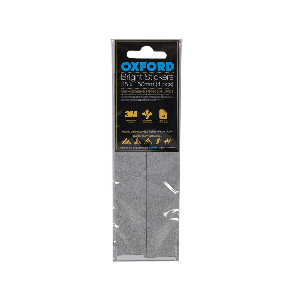 Oxford RE462 Bright Stickers Reflective 25 x 150mm (4 pcs)