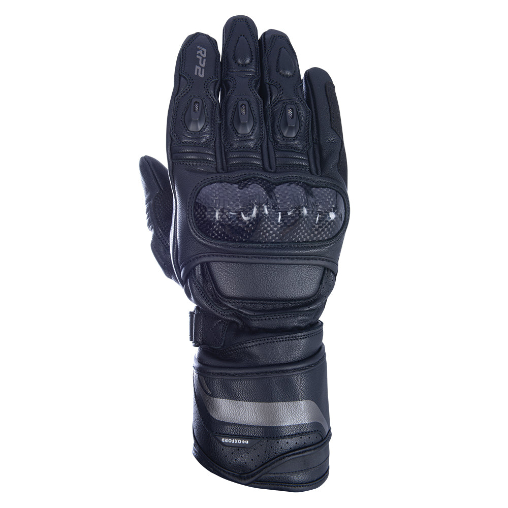 Oxford RP-2 2.0 Sports Long Motorcycle Gloves Stealth Black