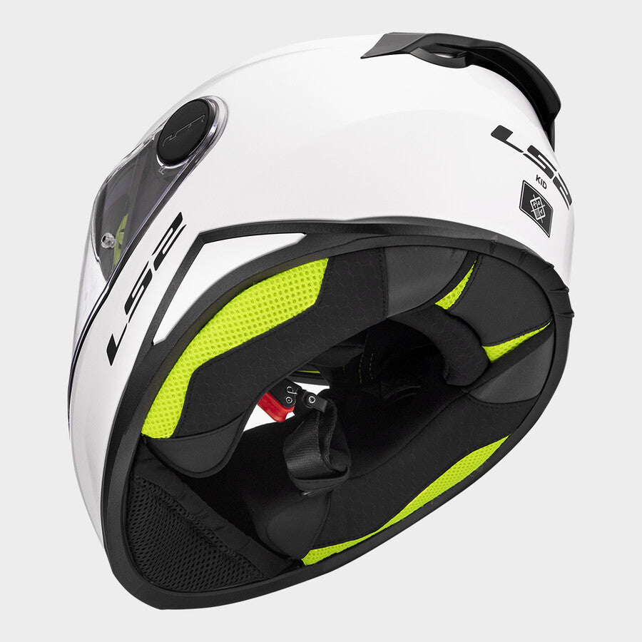 LS2 FF812 KID Gloss White Junior Kids Motorcycle Helmet