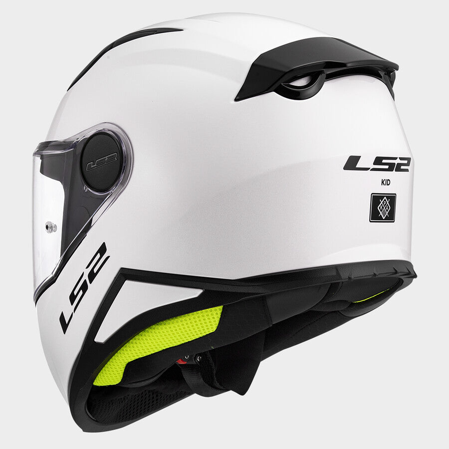 LS2 FF812 KID Gloss White Junior Kids Motorcycle Helmet