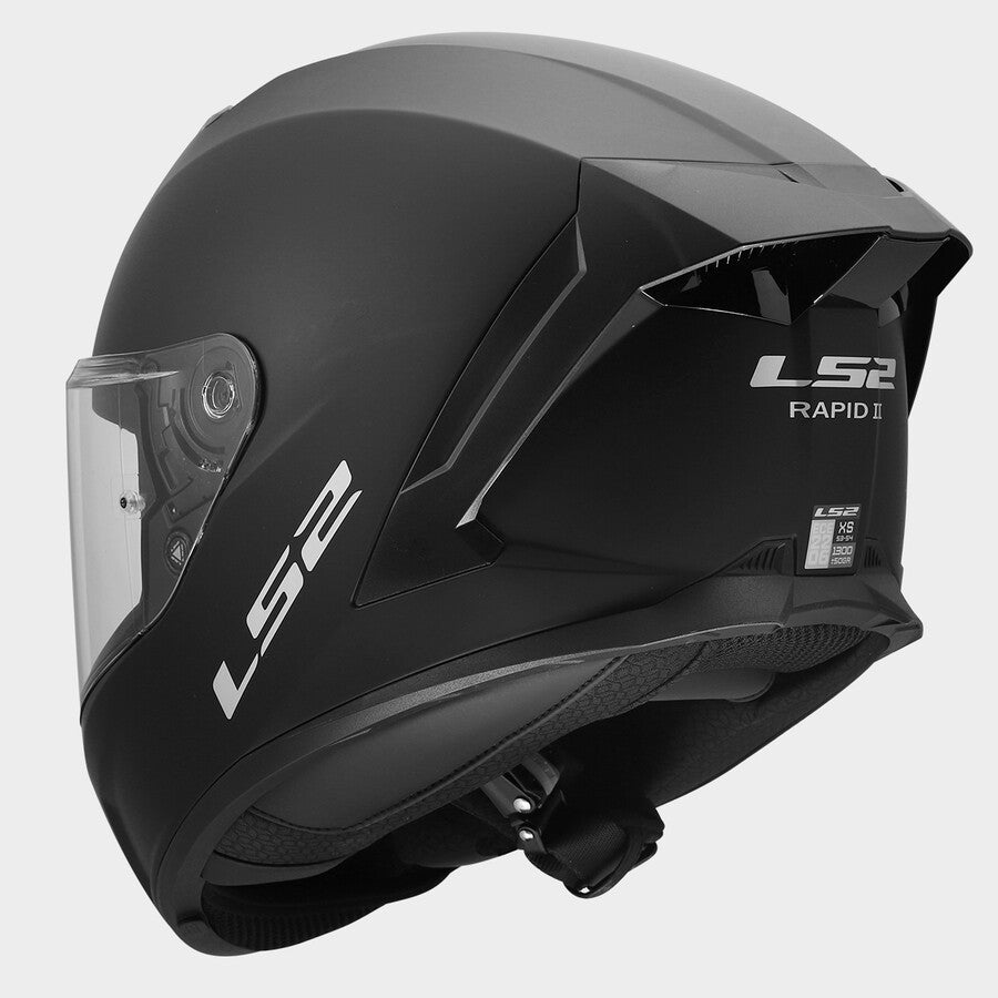 LS2 FF820 Rapid III Solid Matt Black Motorcycle Helmet