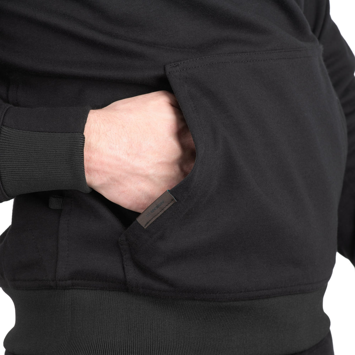 Oxford Armourlite AA Pullon Motorcycle Armoured Mens Hoodie Black