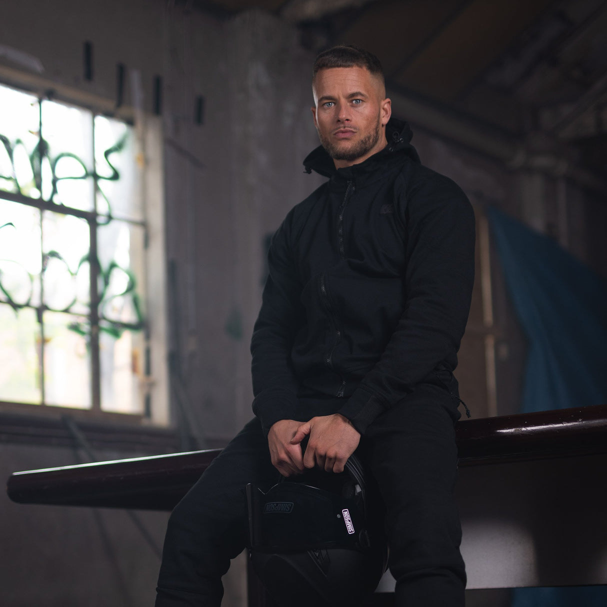 Oxford Armourlite AA Lockon Motorcycle Armoured Mens Hoodie Black