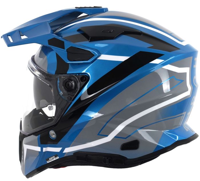 Airoh Commander 2 Mavick Cerulean Blue Motorcycle Helmet