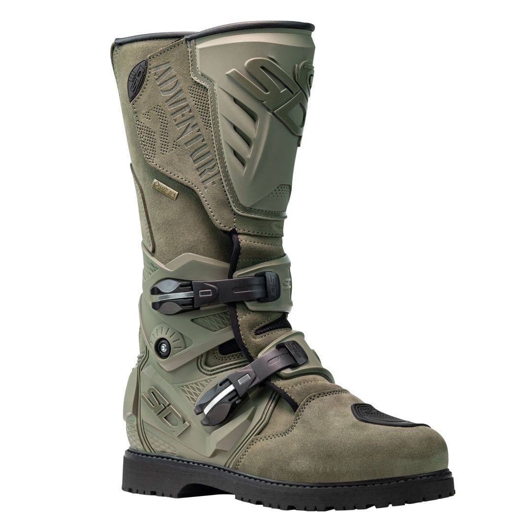 Sidi Adventure 2 Gore-Tex Motorcycle Boots Military Green