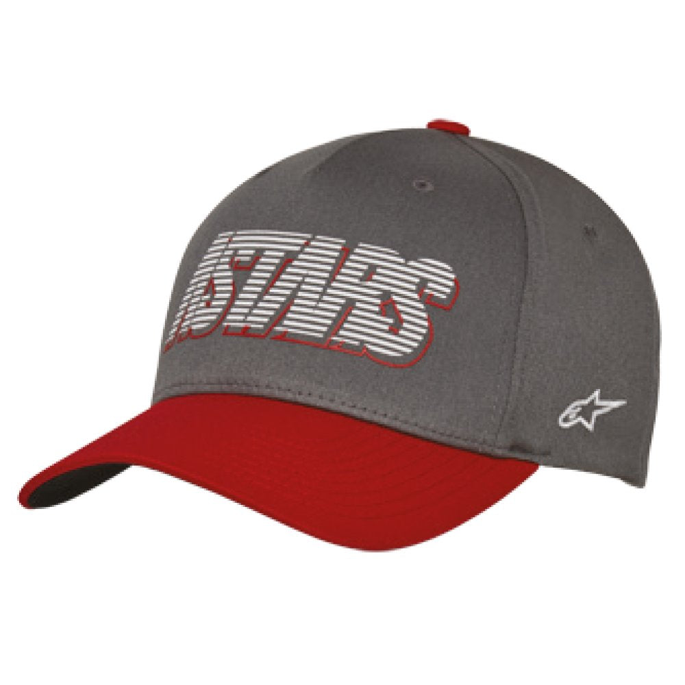 Alpinestars Lanes Hat Baseball Cap Grey Red