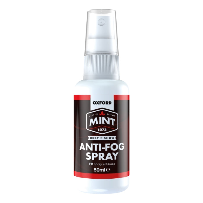 Oxford Mint OC304 AntiFog Motorcycle Helmet Visor Spray 50ml