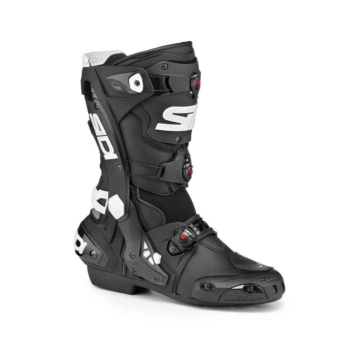 Sidi Rex CE Motorcycle Boots Black White