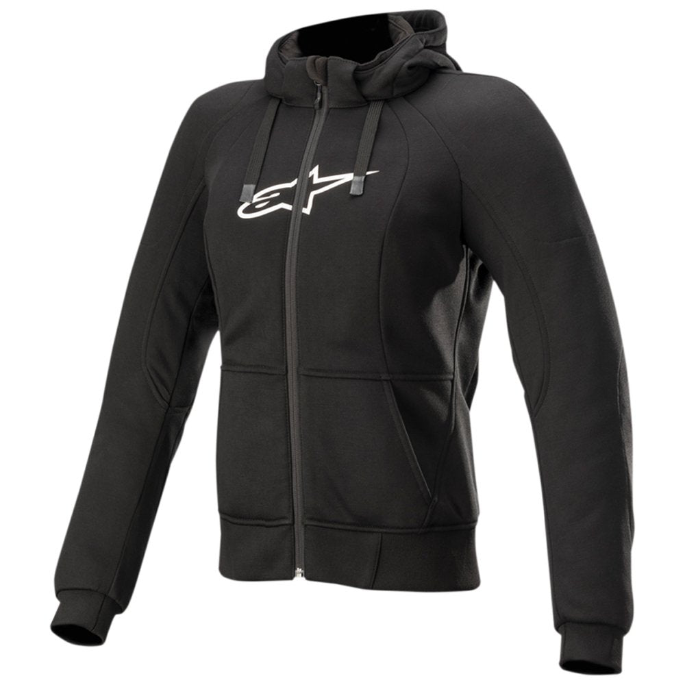 Alpinestars Stella Chrome Sports Motorcycle Armoured Hoodie Black