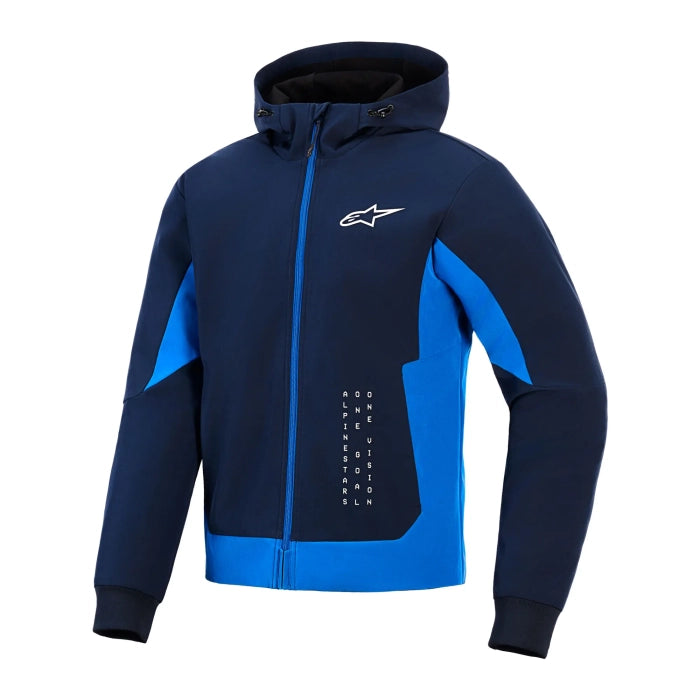 Alpinestars Radium Tech Motorcycle Armoured Hoodie Royal Blue