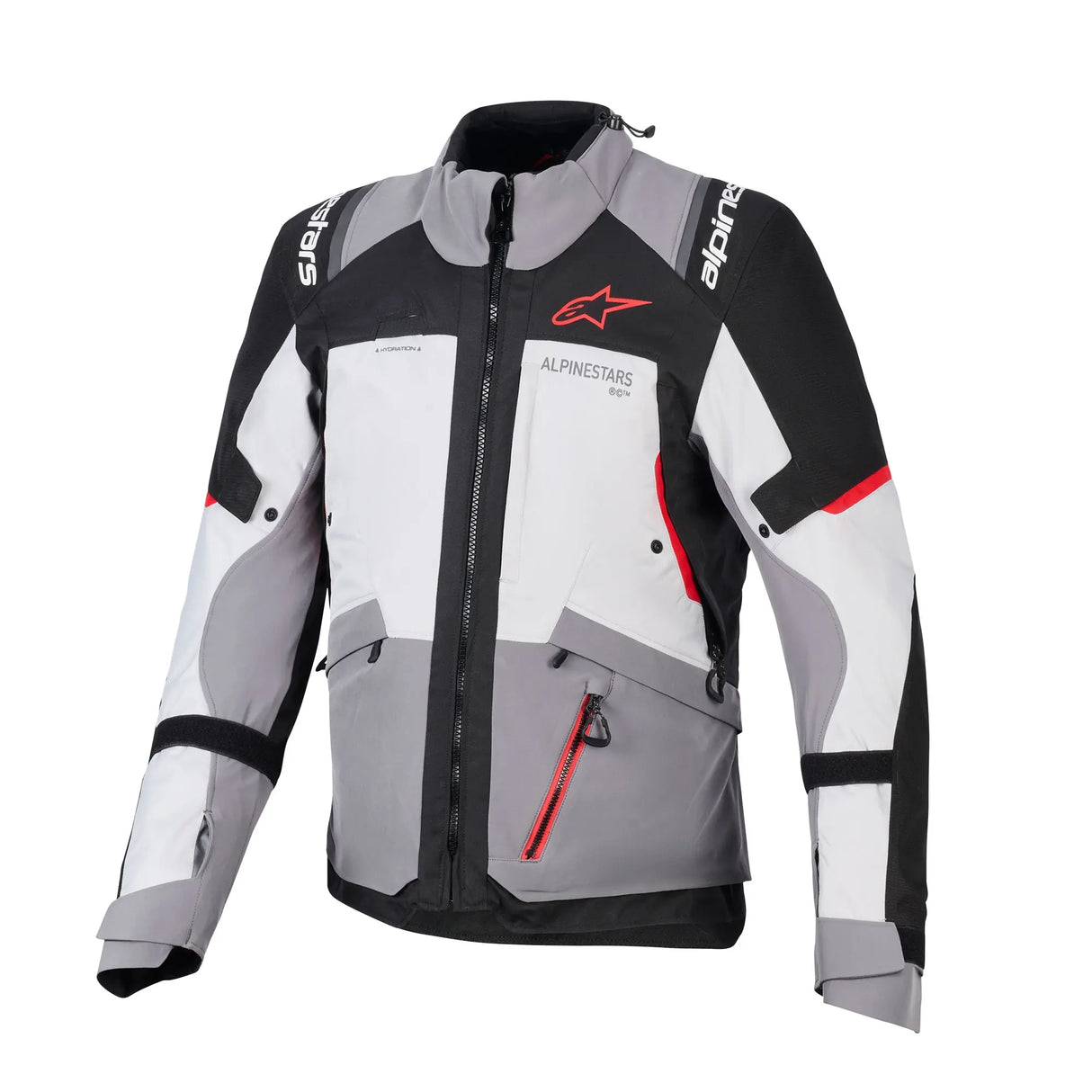 Alpinestars Andes V4 Drystar Men’s Motorcycle Jacket Grey / Black / Red