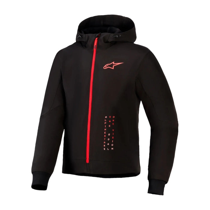 Alpinestars Radium Tech Motorcycle Armoured Hoodie Black Red