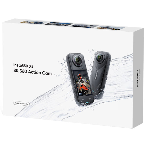 Insta360 X5 Action Camera - Motorcycle Bundle