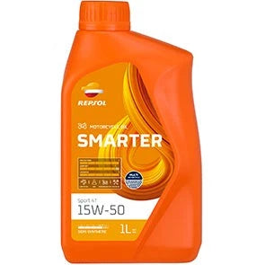 REPSOL Smarter Sport Semi Synthetic 4T 15W-50 Motorcycle Lubricant Oil 1L