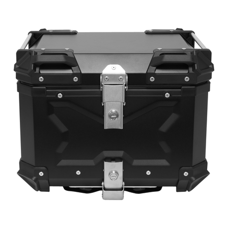 Bike It Rigid Aluminium Luggage Lockable Top Box Universal Fit