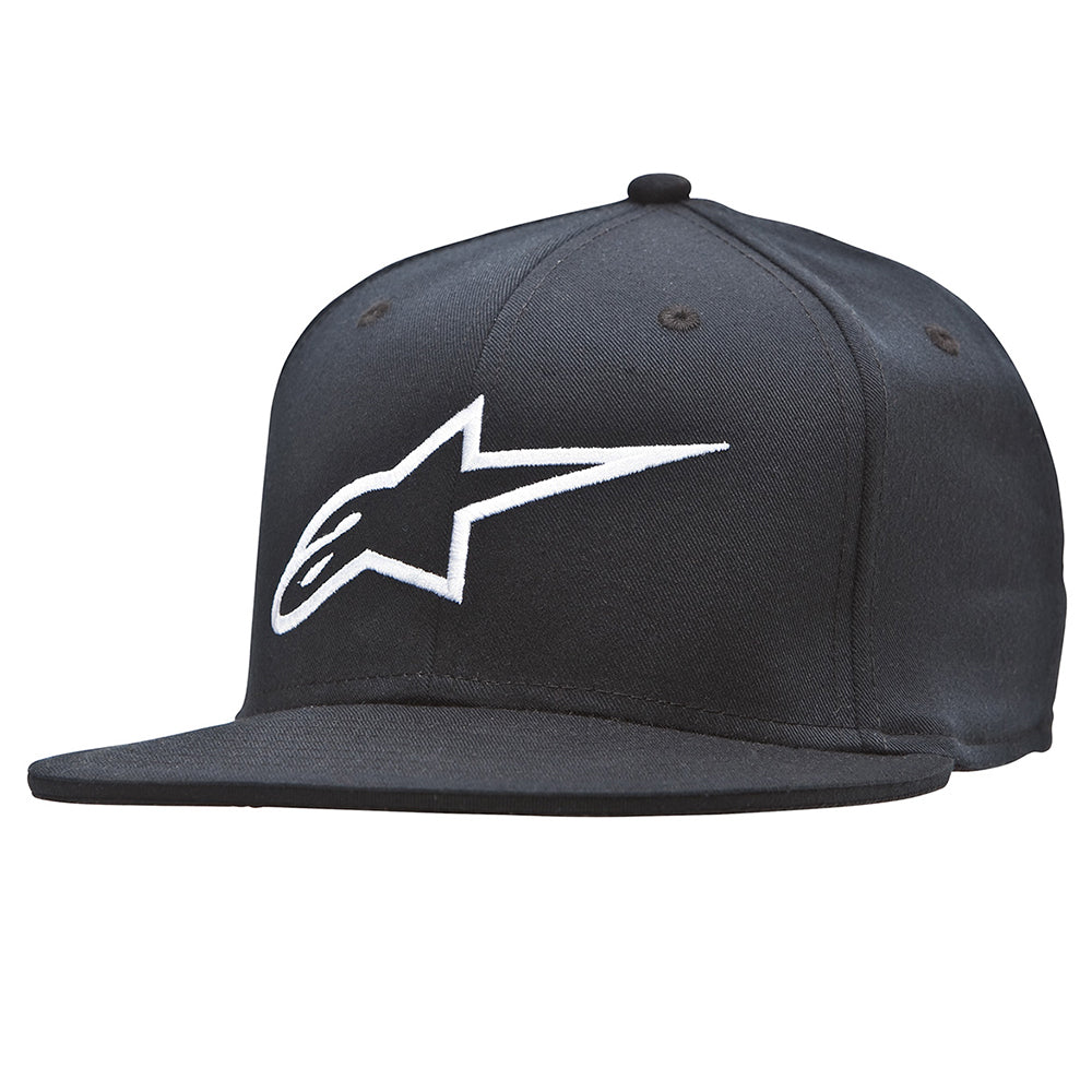 Alpinestars Ageless Flat Hat Baseball Cap Black White