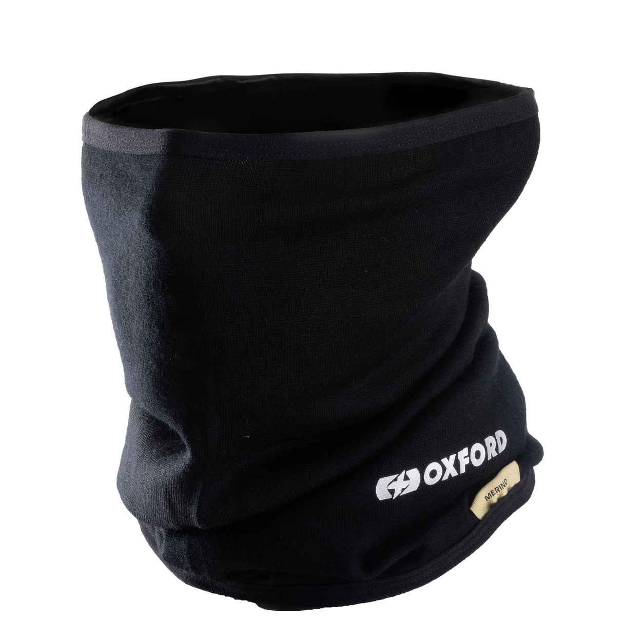 Oxford Deluxe Neck Tube Merino Motorcycle Neck Warmer Black