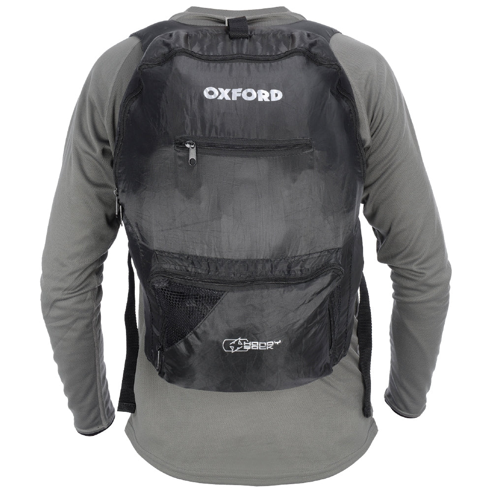 OXFORD Motorcycle Handy Sack Black 15L Fold-Away Backpack