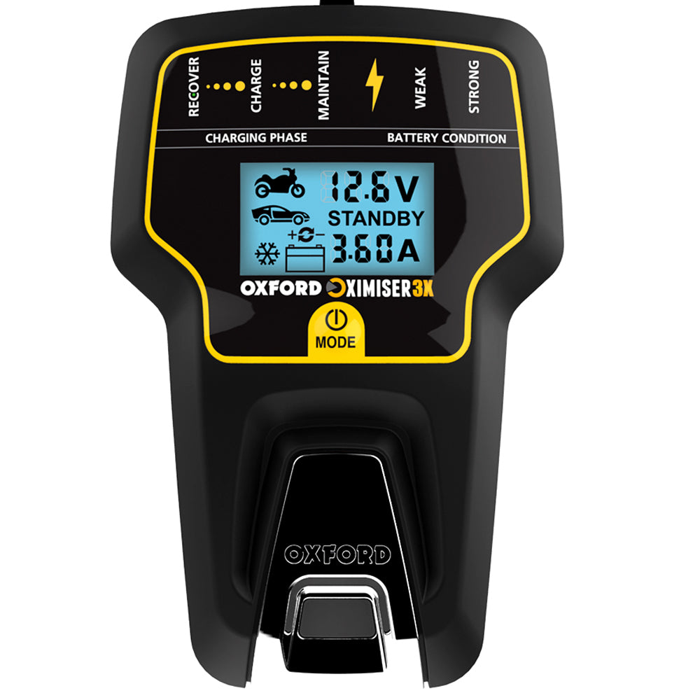 Oxford EL200 Oximiser 3X Motorcycle Motorbike Car Essential Battery Charger Optimiser