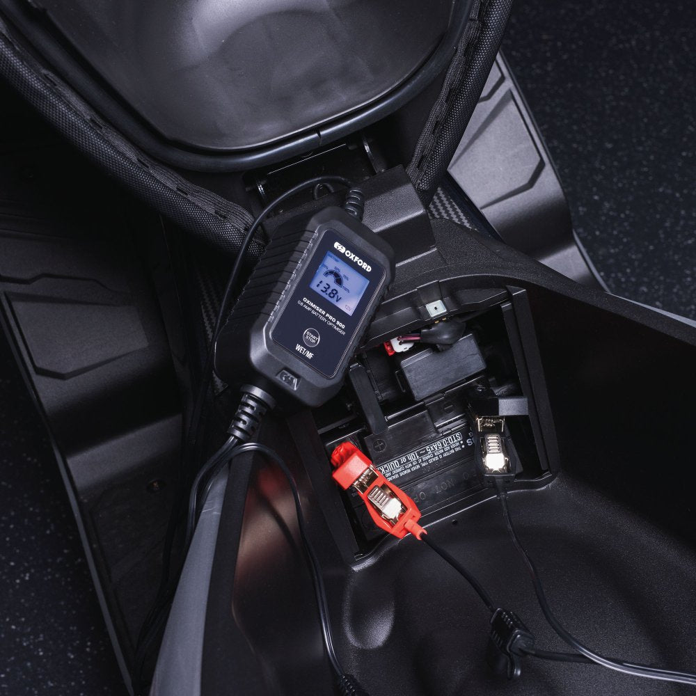 Oxford EL201 Oximiser Pro 900 Motorcycle Motorbike Battery Charger Optimiser Kit UK Model 0.8A 6V 12V