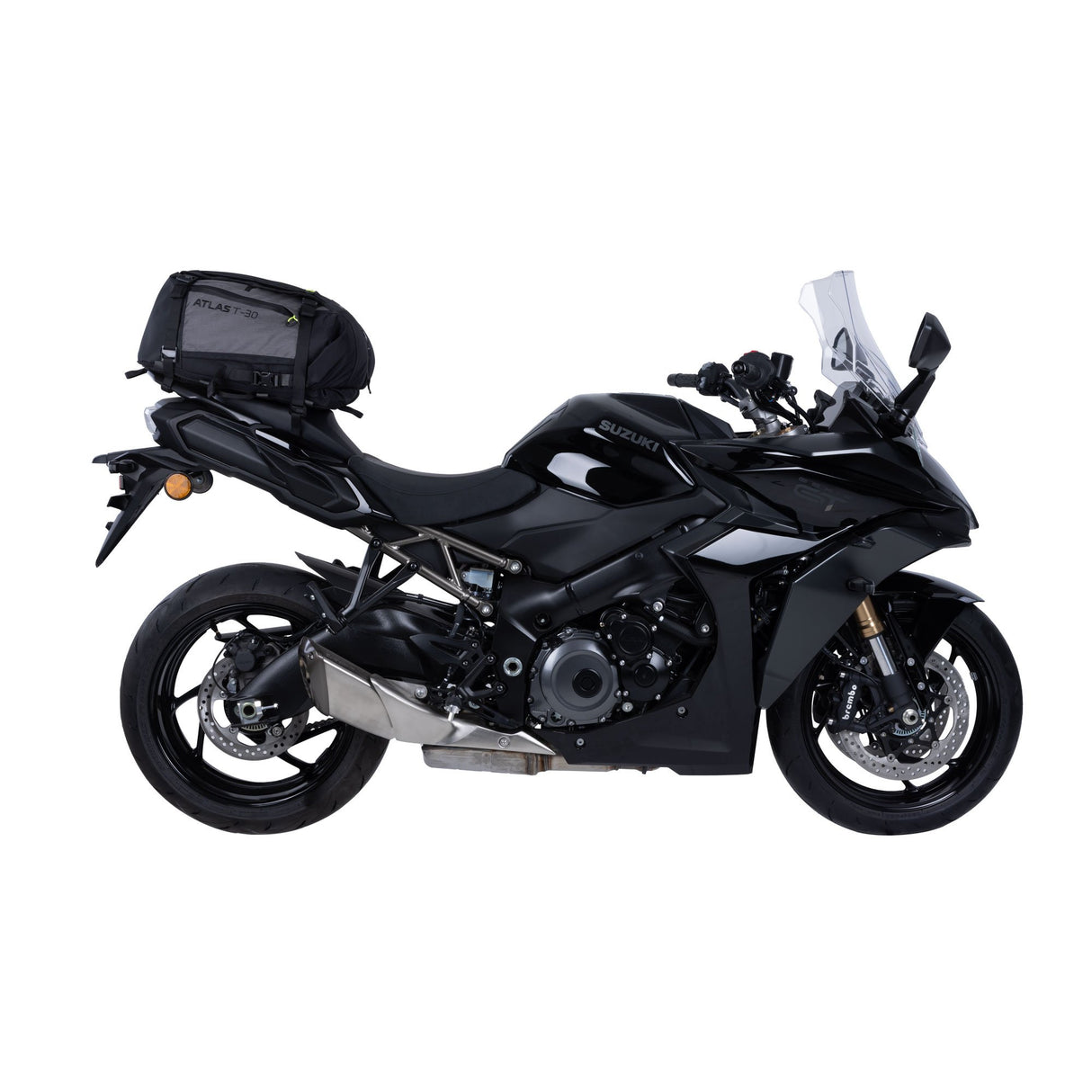 Oxford Atlas T-30 Advanced Tourpack Motorcycle Motorbike Luggage Tail Bag 30L Charcoal/Black