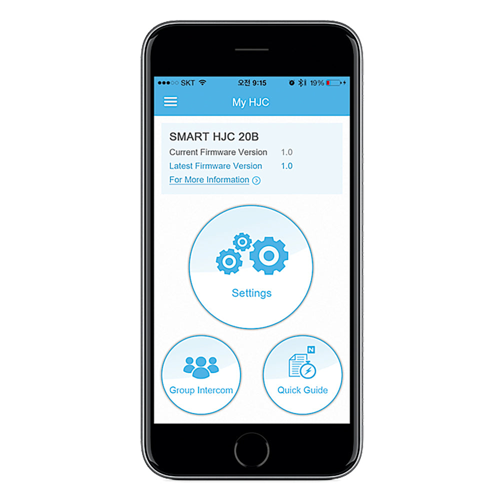 HJC 20B SENA Smart Intercom Motorcycle Motorbike Bluetooth Communication System