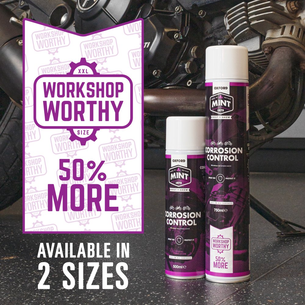 Oxford Mint OC211 Lubricant 500ml Motorcycle Wokshop Anti-Corrosion Spray Motorbike Care